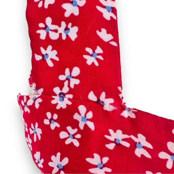 Vince Camuto - Women's Red Floral-print Paneled Smocked-back Challis Tank Dress - Picture 15 of 16